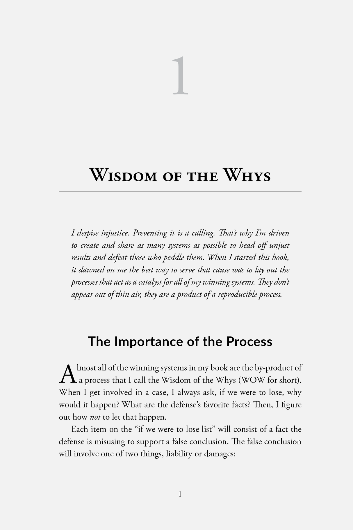 Example of Chapter One for Deeper Cuts