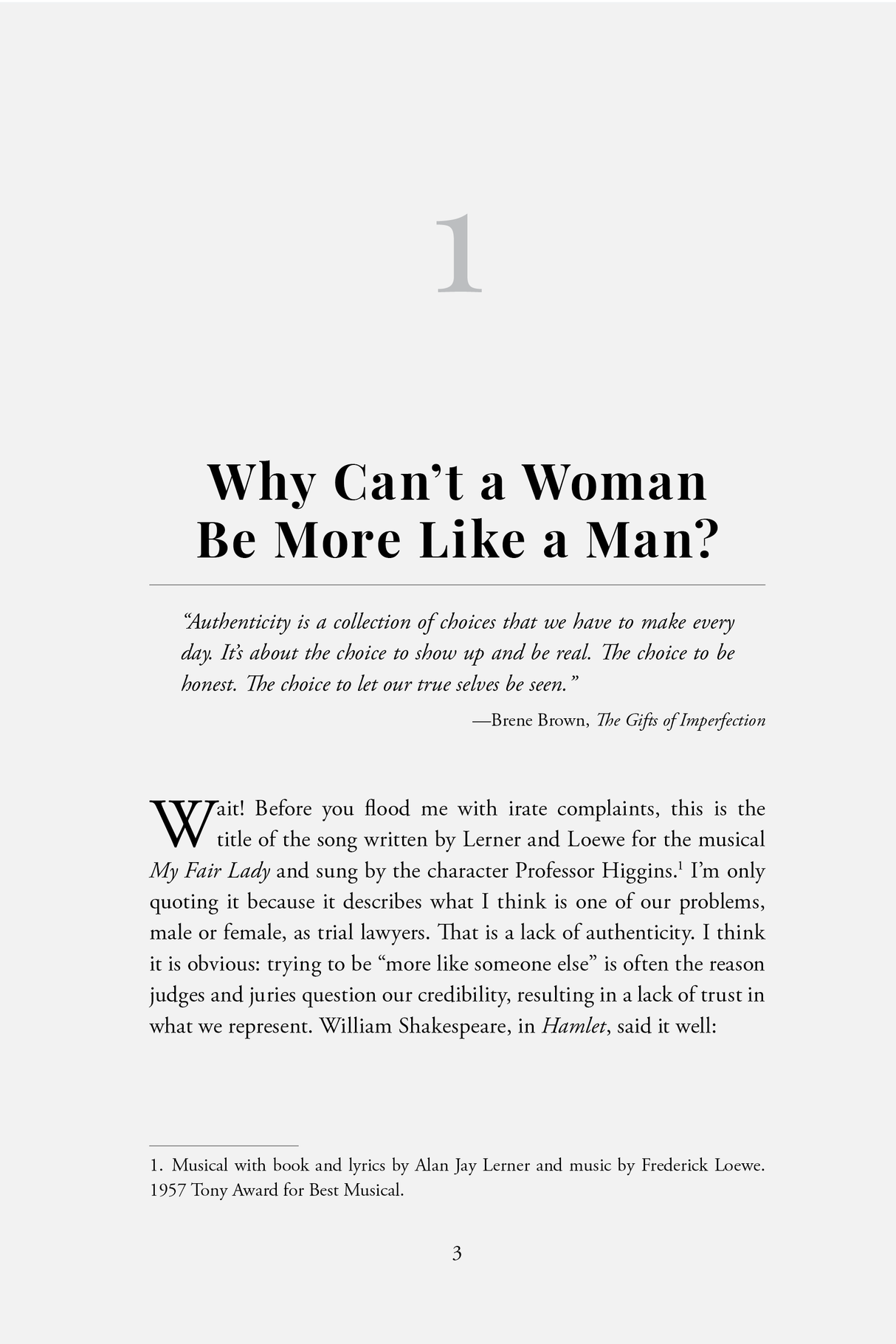 Example of Chapter One of Luvera on Advocacy