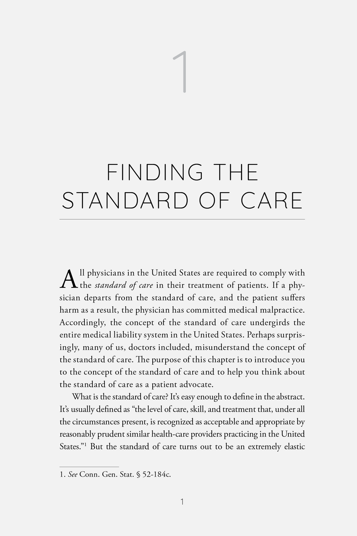 Example of Chapter One of The Medical Malpractice Trial