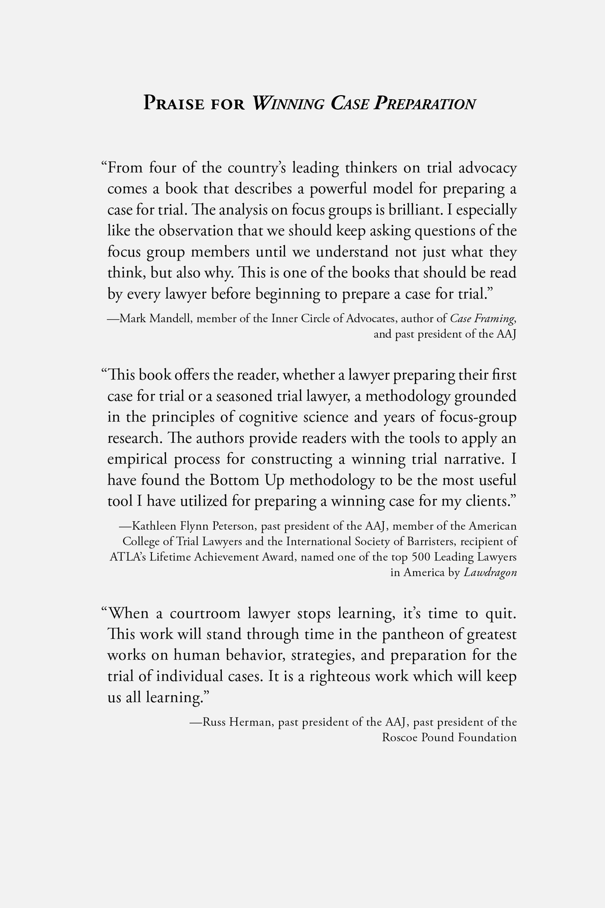 Winning Case Preparation: Understanding Jury Bias - Trial Guides