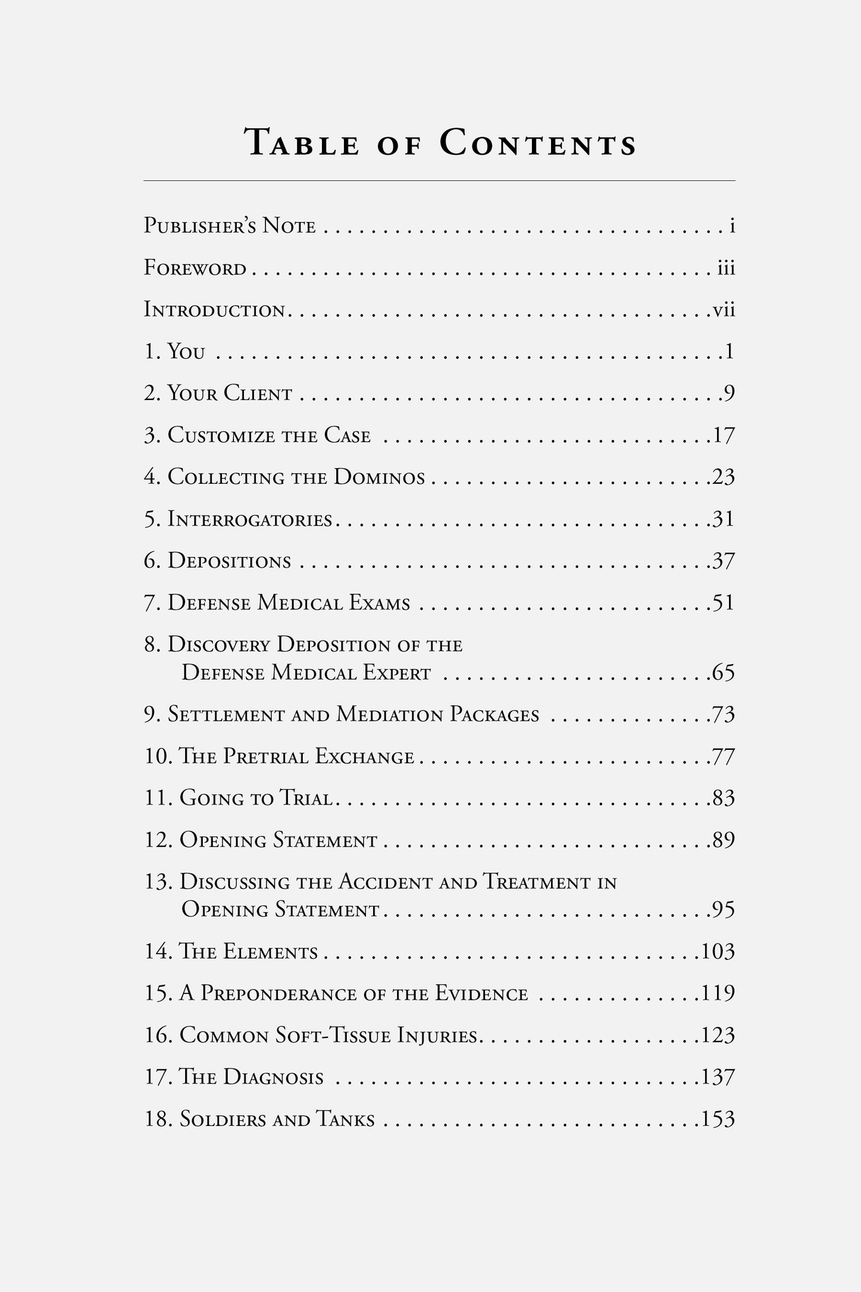 Table of Contents for The Domino Theory