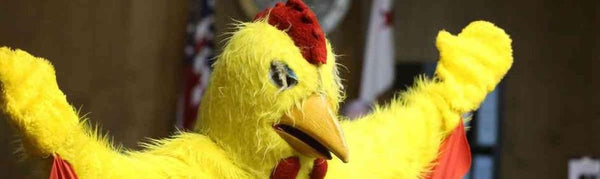 Nick Rowley Dons A Chicken Costume For Justice