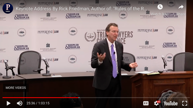 Rick Friedman Free Video at Pepperdine