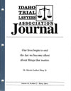 Idaho Trial Lawyer's Association - Colossus Aaron DeShaw