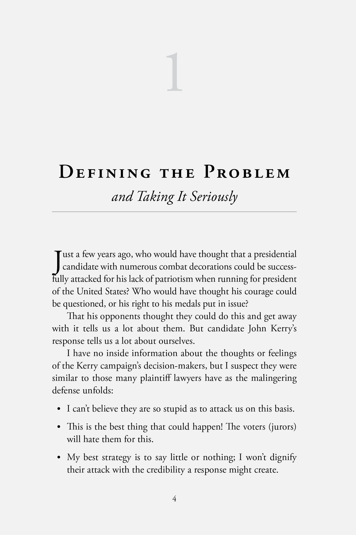 Example of Chapter One of Polarizing the Case