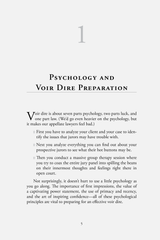 Example of Chapter One of Preparing for Voir Dire