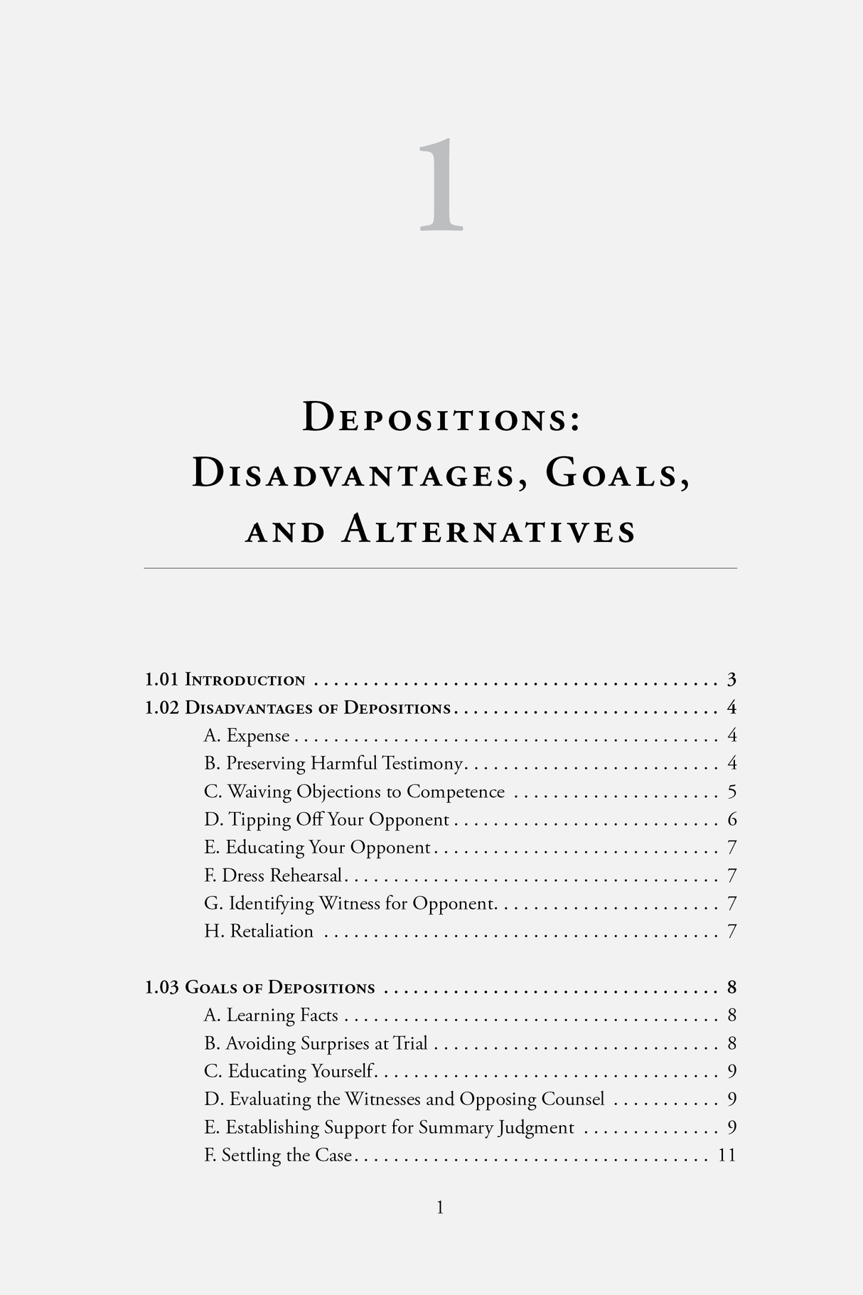 Example of Chapter One of The Deposition Handbook