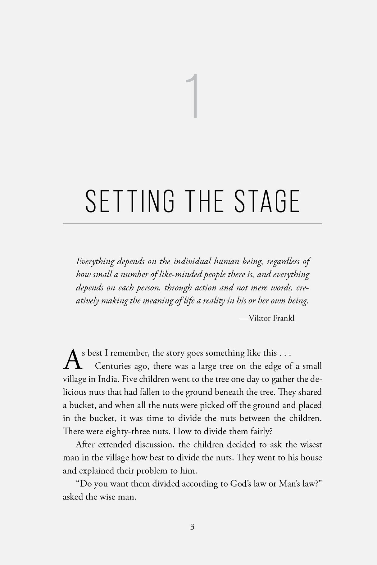 Example of Chapter One of The Way of the Trial Lawyer