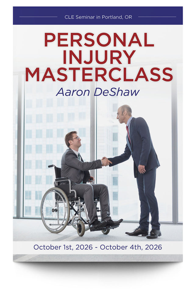 Personal Injury Masterclass - October 2026 - Trial Guides