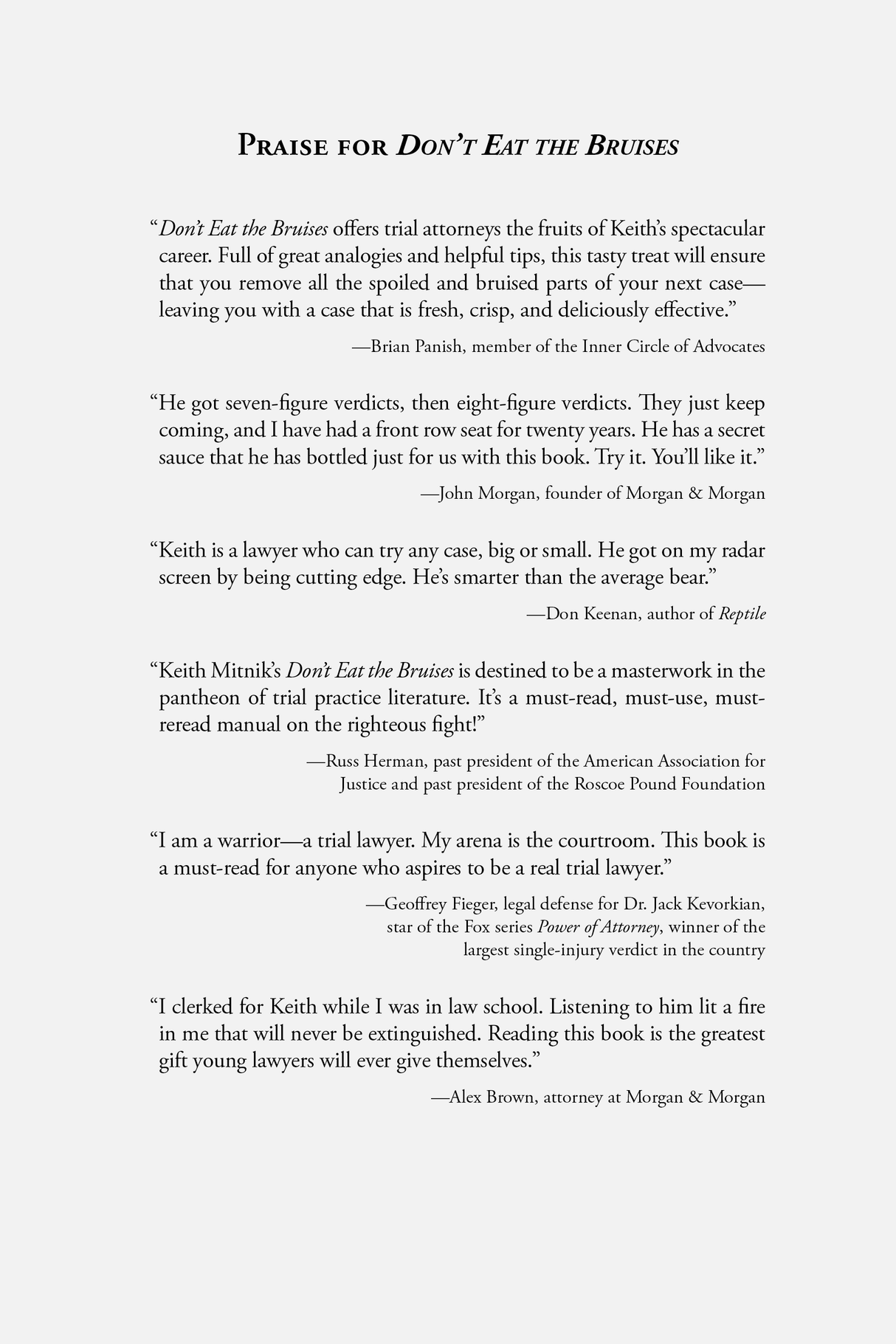 Reviews for Don't Eat the Bruises