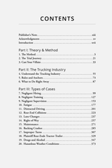 Table of Contents for Big Rig Justice