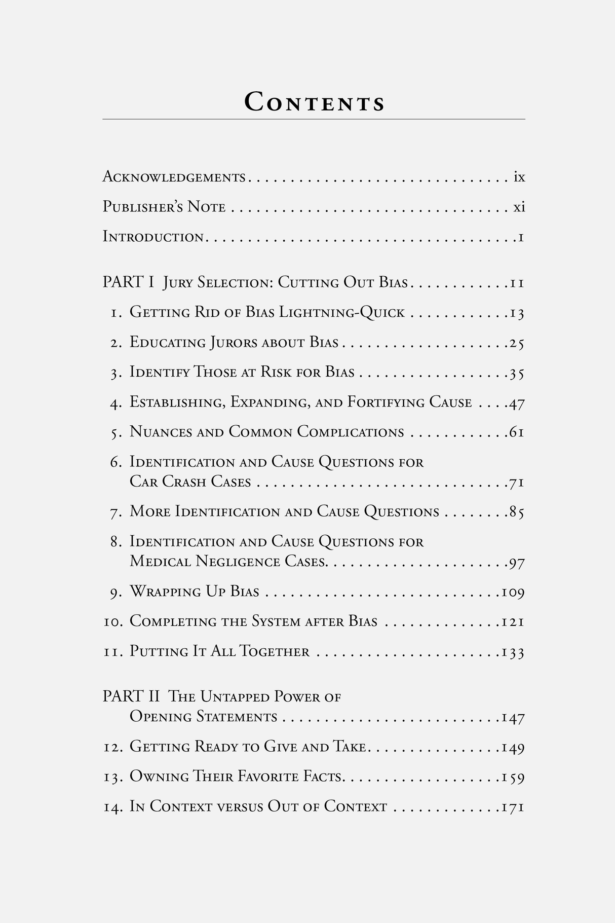 Table of Contents for Don't Eat the Bruises