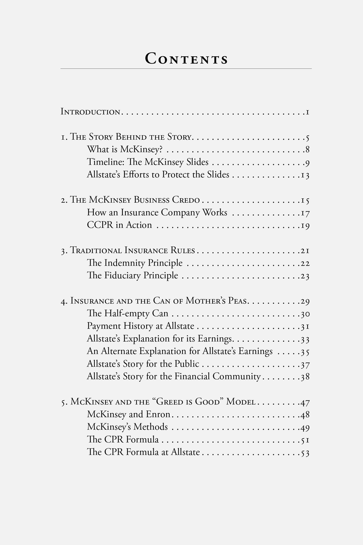 Table of Contents for From Good Hands to Boxing Gloves