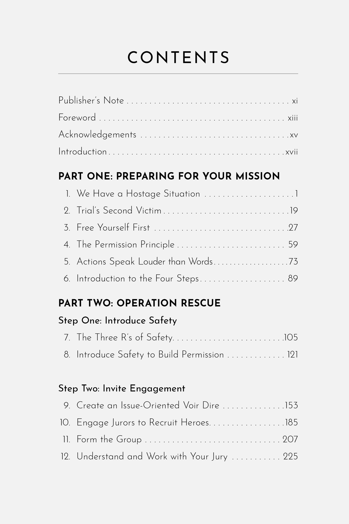 Table of Contents for From Hostage to Hero