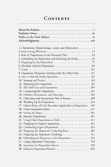 Table of Contents for The Deposition Handbook